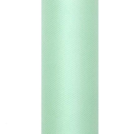 Rotolo di tulle verde menta 15cm 9m