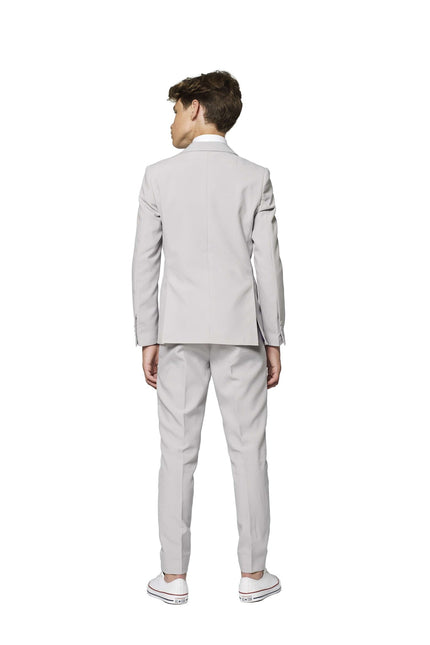 Ragazzo in abito grigio adolescente <tc>OppoSuits</tc>