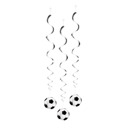 Decorazione calcio da appendere 85 cm 3 pezzi