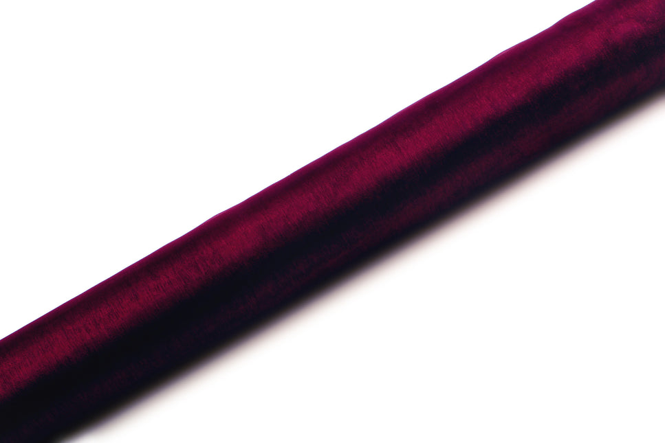 Tessuto Organza Rosso Bordeaux 36cm 9m
