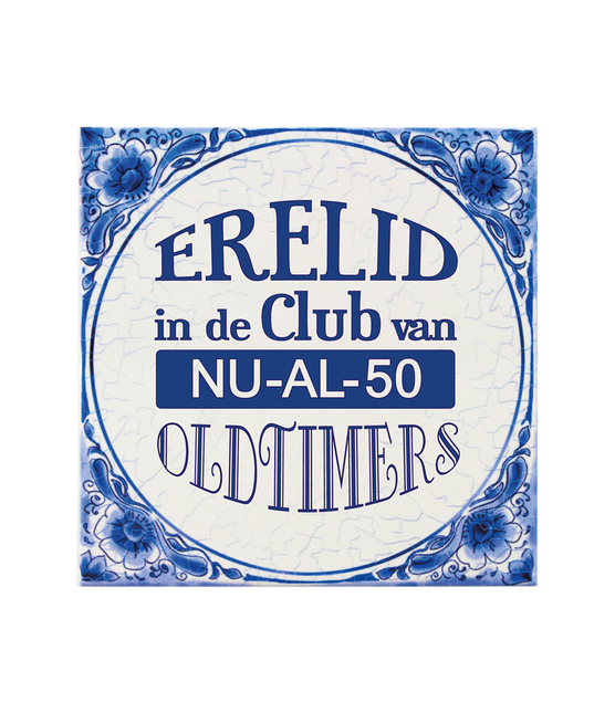 Piastrella blu Delft 50 anni 14,5 cm