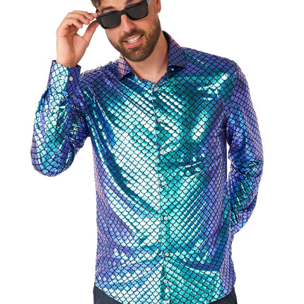Camicia Disco Mermaid Uomo <tc>OppoSuits</tc>