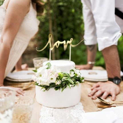Cake topper Love Gold 17cm