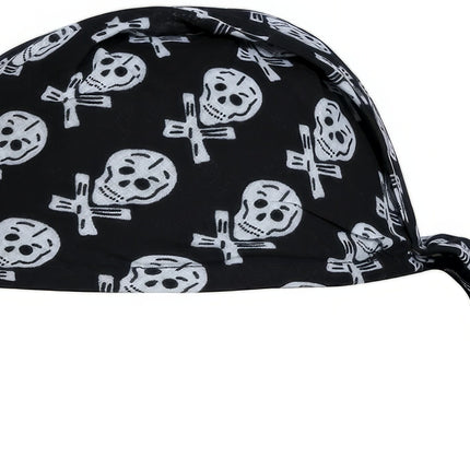 Bandana pirata in bianco e nero