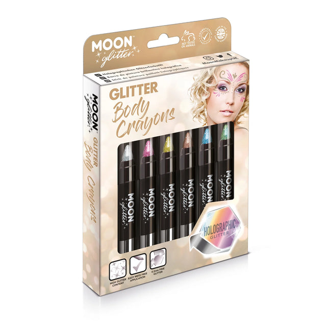 Pastelli olografici per il corpo Moon Glitter Silver 3.2g