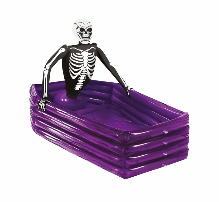 Decorazione da tavolo Halloween Scatola di scheletri 1m