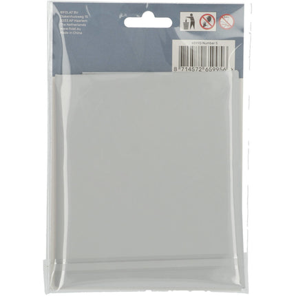 Palloncino Foil Figura 5 Bianco Opaco XL 86cm vuoto