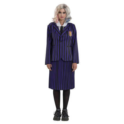 Costume Wednesday Uniforme scolastica nero/viola