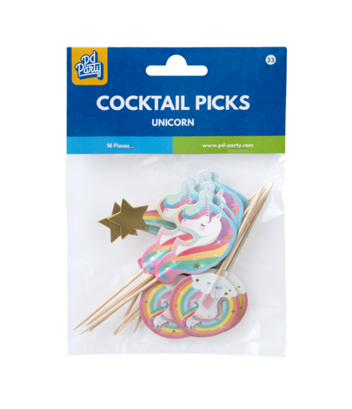 Bastoncini da cocktail Unicorno
