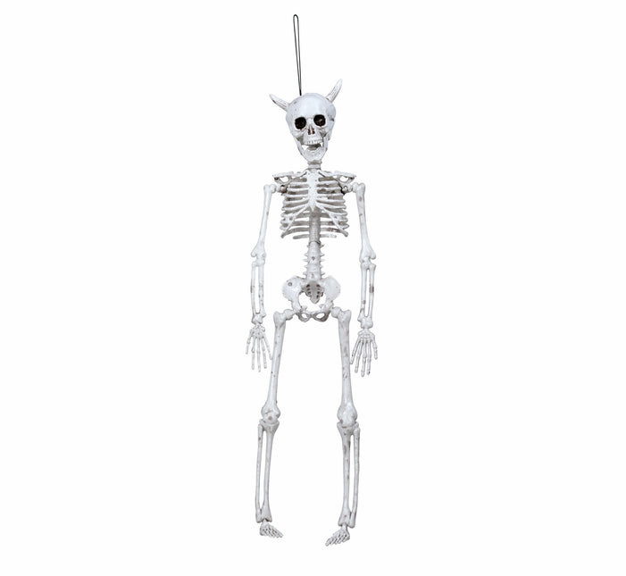 Decorazione appesa di Halloween Diavolo Scheletro 40 cm