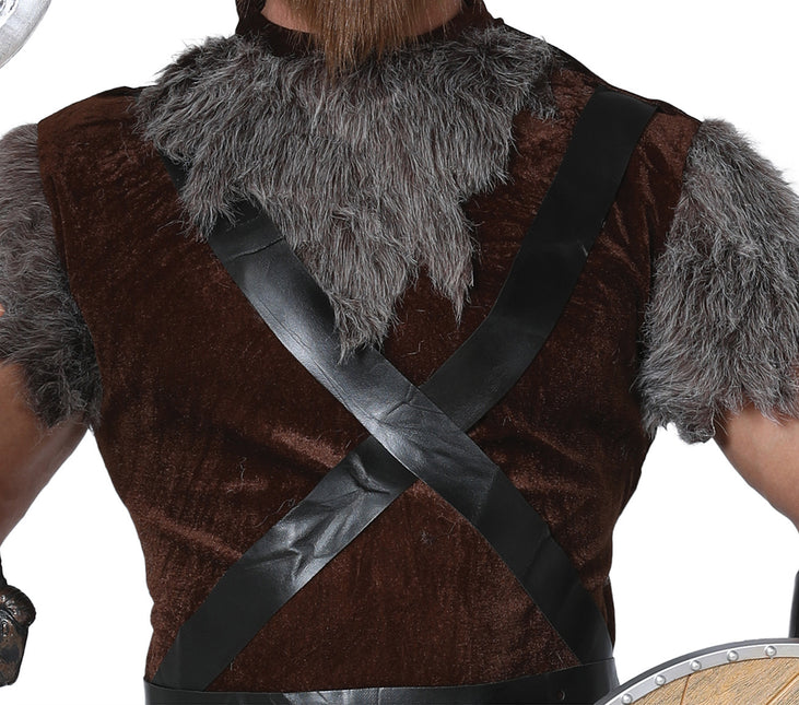 Costume da vichingo marrone grigio uomo