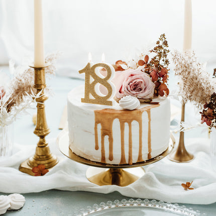 Candela 18 anni oro 7,5 cm