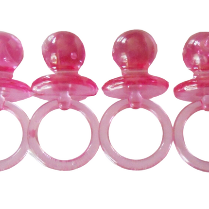 Tettarelle per bambini in cristallo rosa 4 pezzi