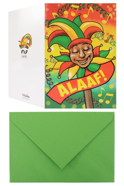 Biglietto d'auguri Maschera su bastone Alaaf
