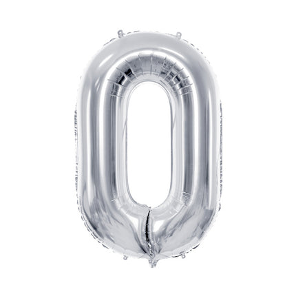 Palloncino 0 Year Figure Argento Vuoto 72cm