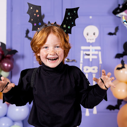 Cerchietto per capelli Halloween Bat 23 cm