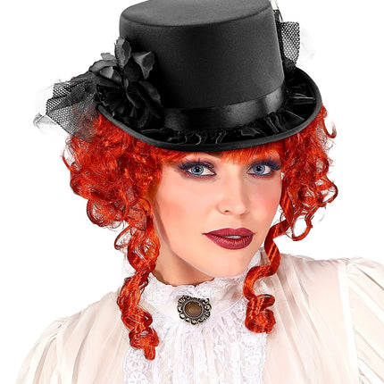 Cappello Nero Alta Rosa