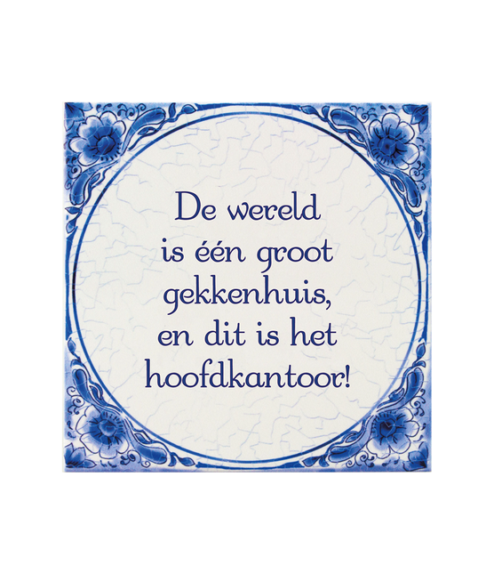 Mattonella blu Delft Madhouse 14,5 cm