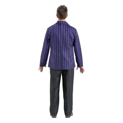 Costume Wednesday Uniforme scolastica nero/viola da uomo