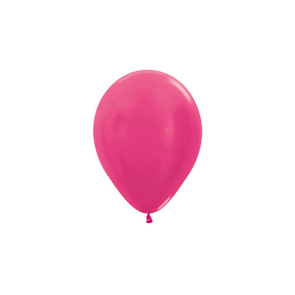 Palloncini metallizzati fucsia 12cm 50pz