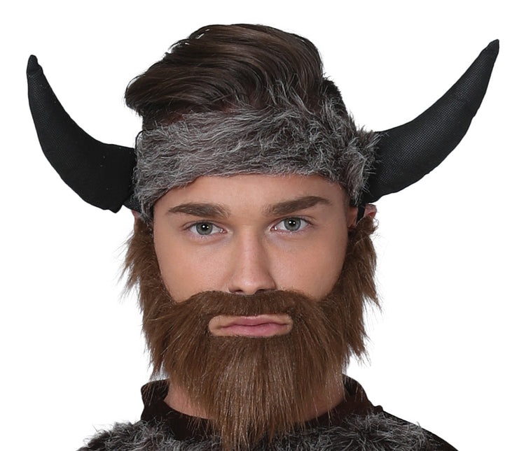 Costume da vichingo marrone grigio uomo