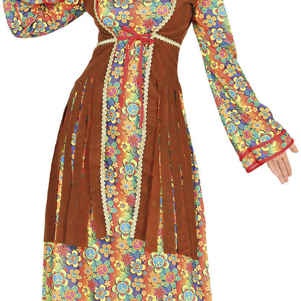 Costume floreale da donna Hippie anni '60