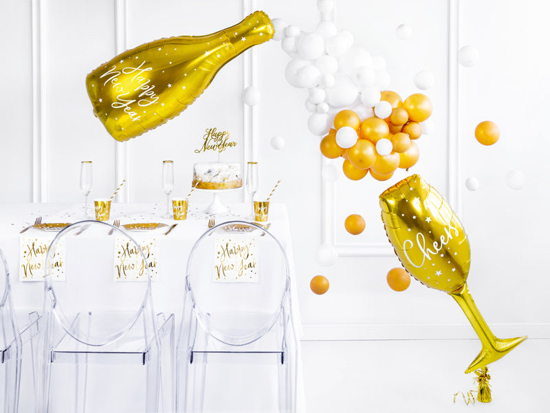 Palloncino ad elio bicchiere di champagne vuoto 80 cm