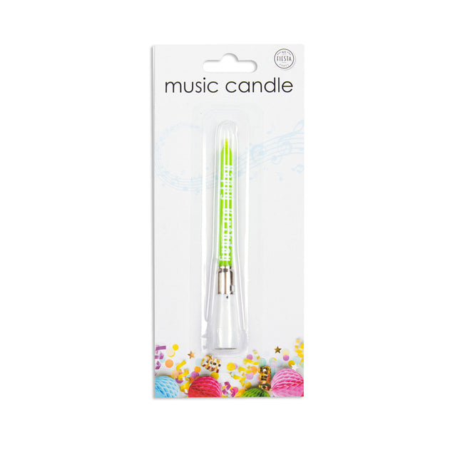 Candela con musica 7,8 cm