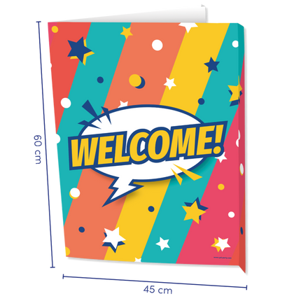 Cartelli vetrina Welcome 60cm