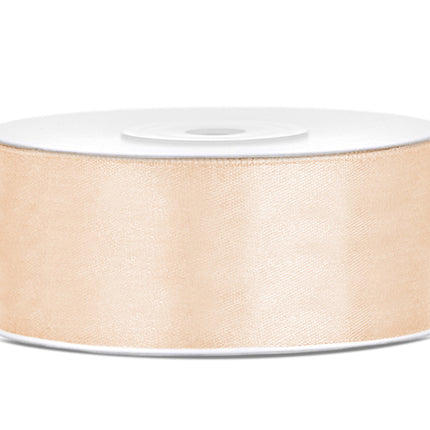 Nastro di raso Vanilla Creme 25mm 25m