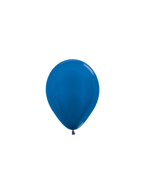 Palloncini blu metallizzato 12cm 50pz