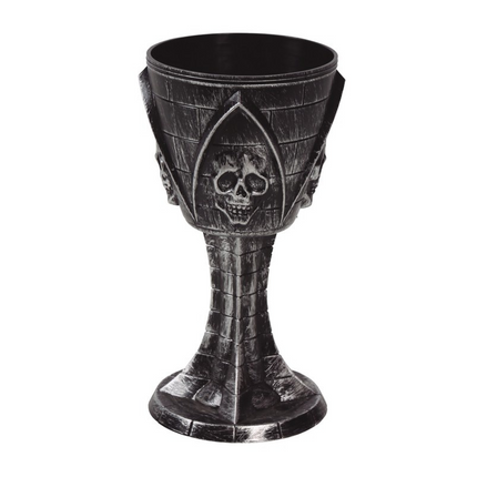 Teschio di vetro di Halloween da 19 cm
