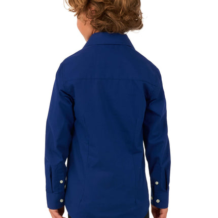 Camicia blu scuro Ragazzo <tc>OppoSuits</tc>