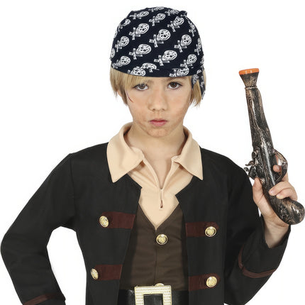 Bandana pirata in bianco e nero