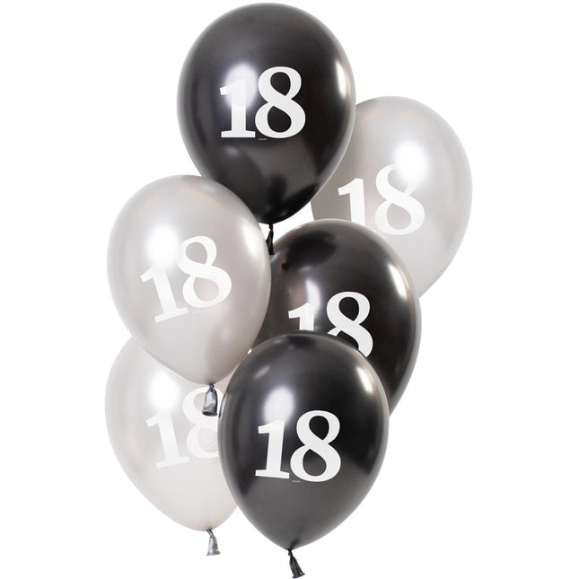 Palloncini 18 anni 23cm 6pz