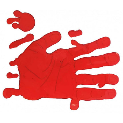 Mano insanguinata di Halloween Decorazione per finestra 25 cm