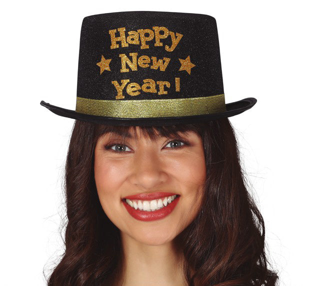 Cappello Buon Anno Oro Nero