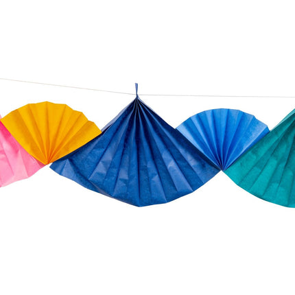 Ventagli di carta multicolore 4m