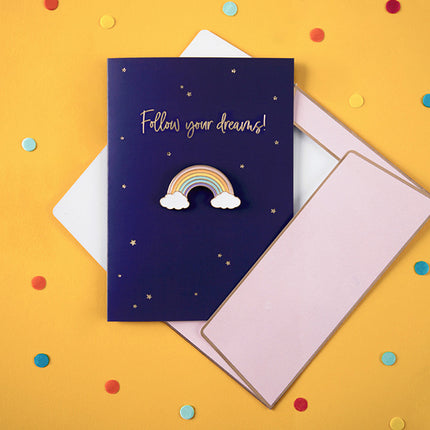 Biglietto d'auguri Segui i tuoi sogni 14,8 cm