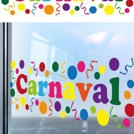Adesivo per finestra Carnevale 75cm