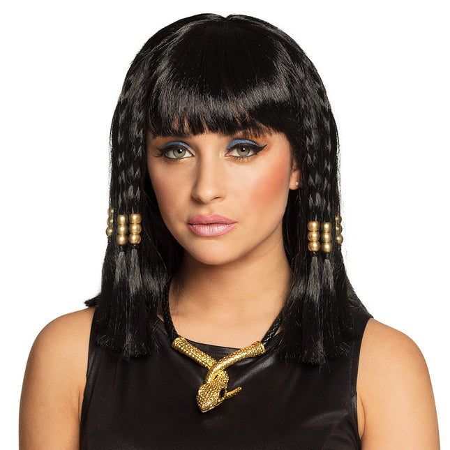 Parrucca nera Cleo