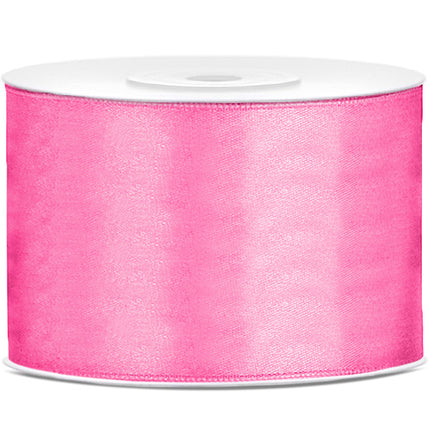 Nastro di raso rosa 50mm 25m
