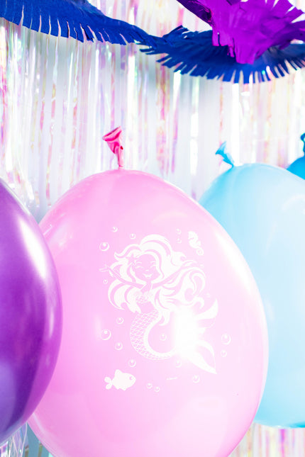 Palloncini a forma di sirena 30cm 8pz