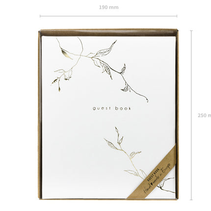 Libro degli ospiti bianco 24,5 cm