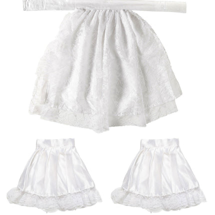 Jabot con maniche in pizzo