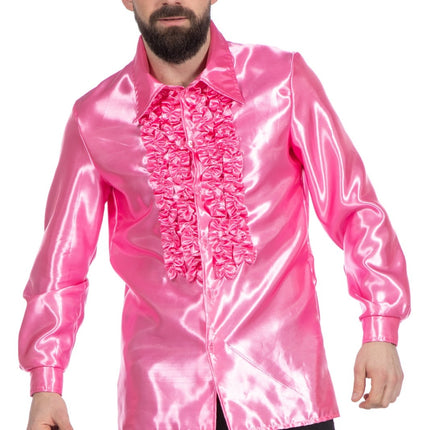 Camicetta Disco con volant rosa