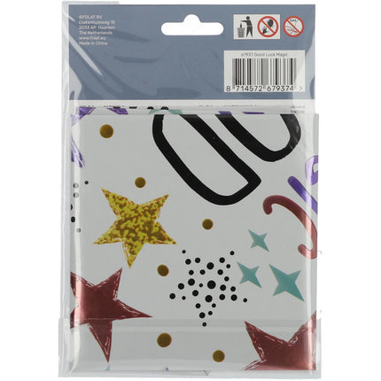 Palloncino ad elio Buona Fortuna Stelle Vuoto 45cm