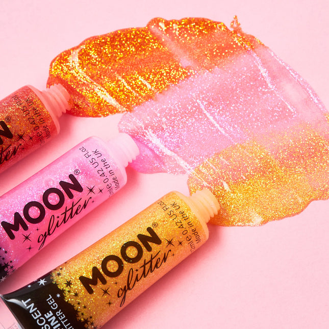 Moon Glitter Iridescent Fine Glitter Gel Rosa 12ml