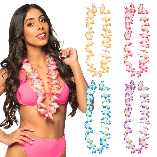 Corona di fiori Hawaii 4 pezzi