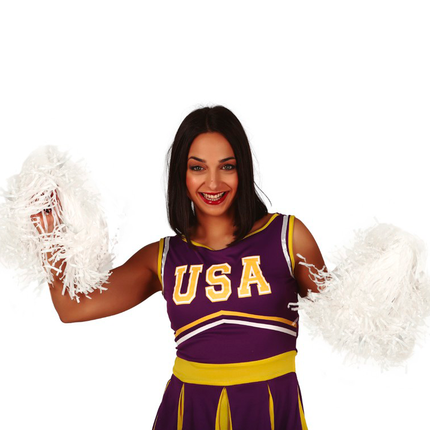Pom-Pom Bianco 80cm 2pz